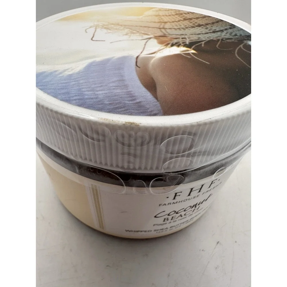 FarmHouse Fresh Coconut Beach Whipped Shea Butter Body Polish 13.6oz Sealed
